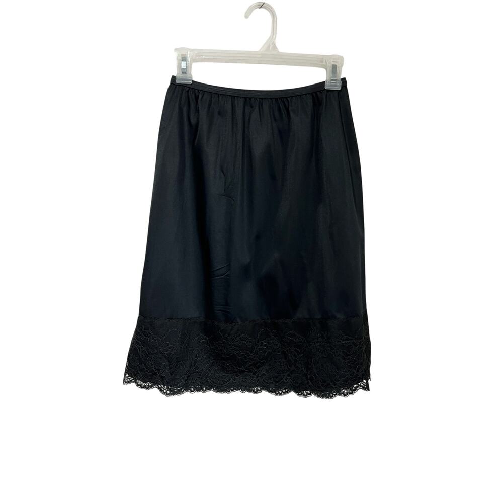 Vintage‎ Sans Souci Black Lace Skirt Goth Grunge Whimsigoth Y2K Size M